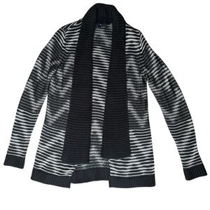GAP Black & White Striped Cardigan Size XS